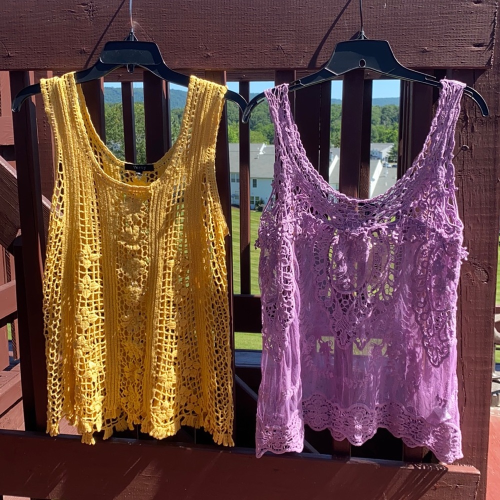 Knit/Mesh tops